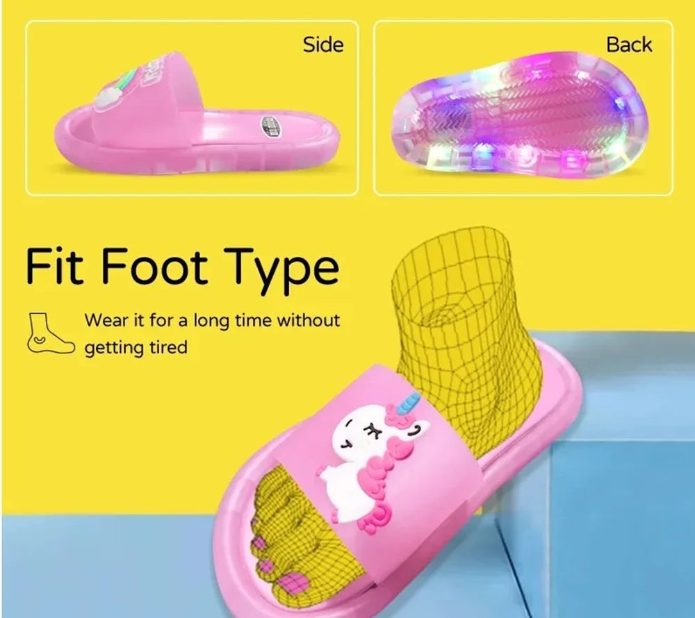 Unicorn Soft Sole glowing slippers