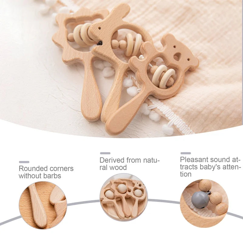 Baby Wooden Rattle
