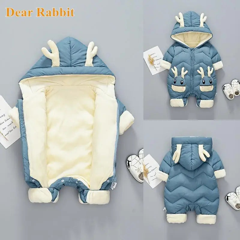 coat Winter Hooded mantle Jumpsuit