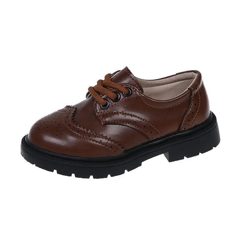 Leather Shoes for Boys Lace-up