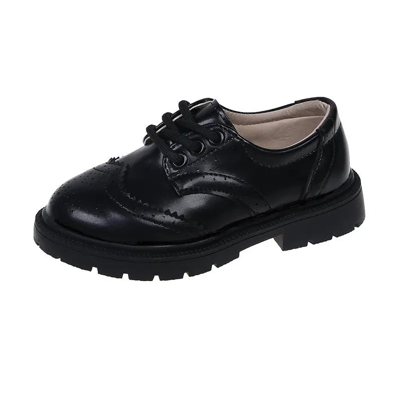 Leather Shoes for Boys Lace-up