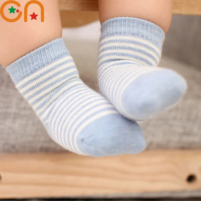 5 Pairs Kids Soft Cotton Socks