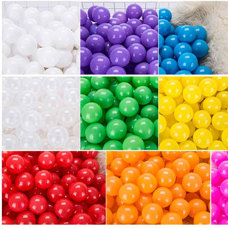 50/100 Colorful Ball Pit Soft Plastic
