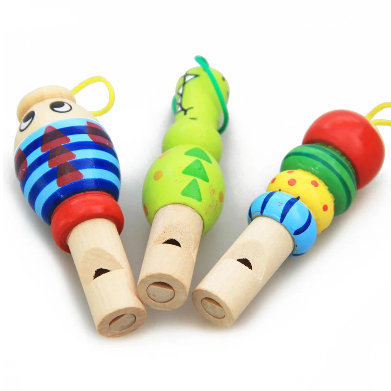 1Pc Whistling Wooden Toys
