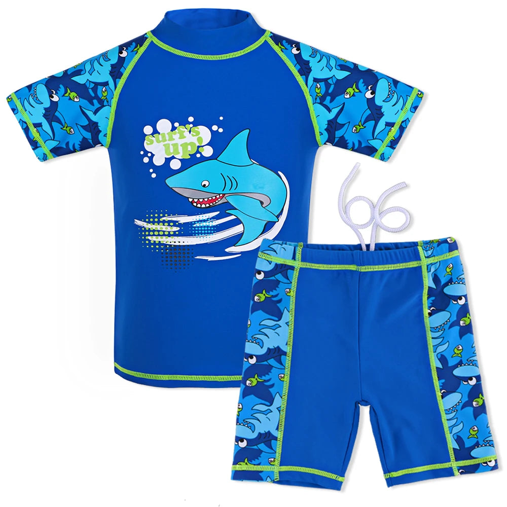 Two Piece Swimsuit Cartoon Shark
