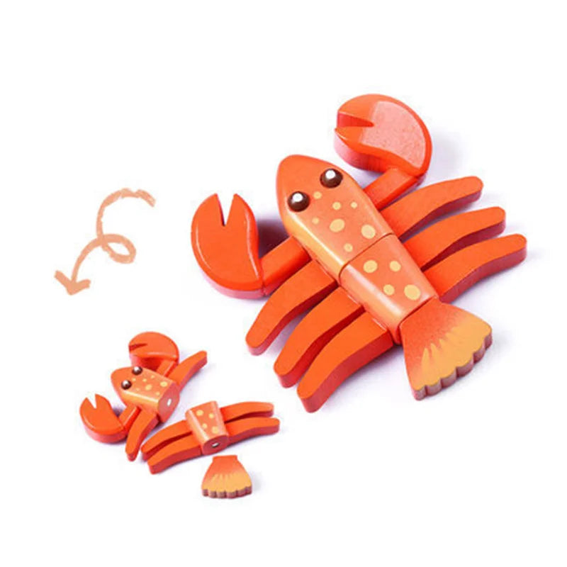 Animal Magnetic Wooden Toys
