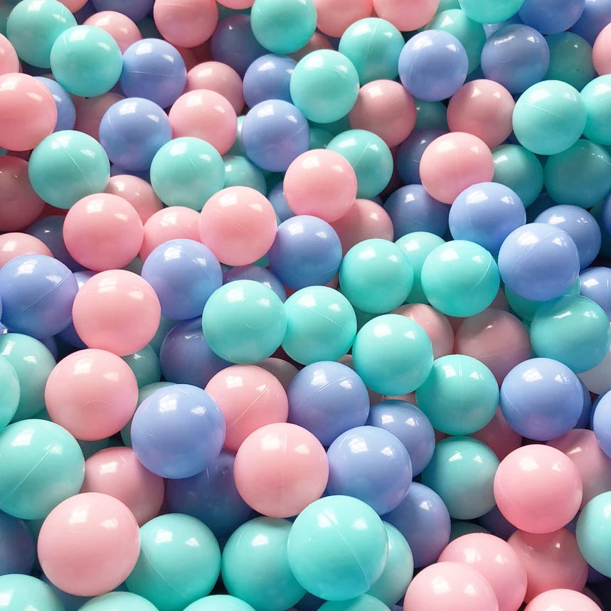 50/100 Colorful Ball Pit Soft Plastic