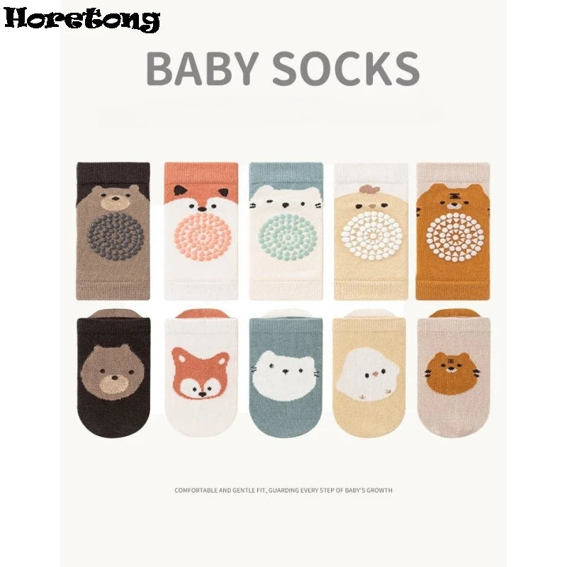 Baby Knee Pad And Floor Socks Set