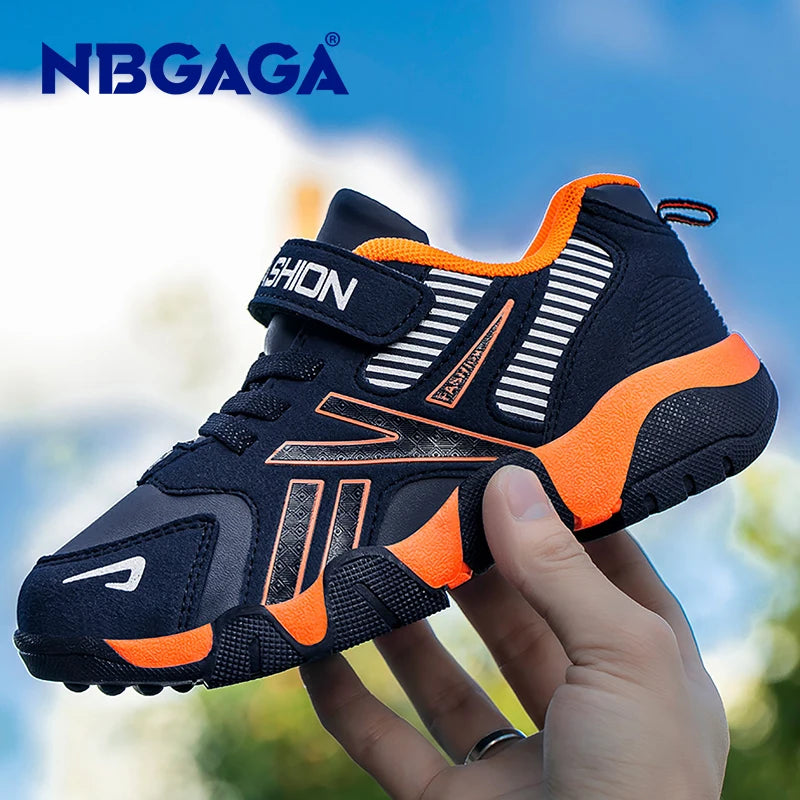 Children Sports Leather Sneakers