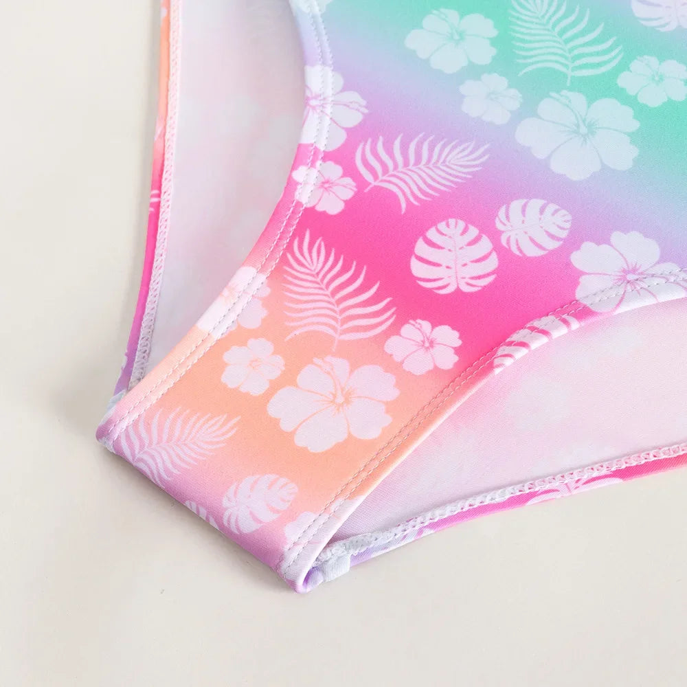 One Piece Swimsuit Floral Beach Wear