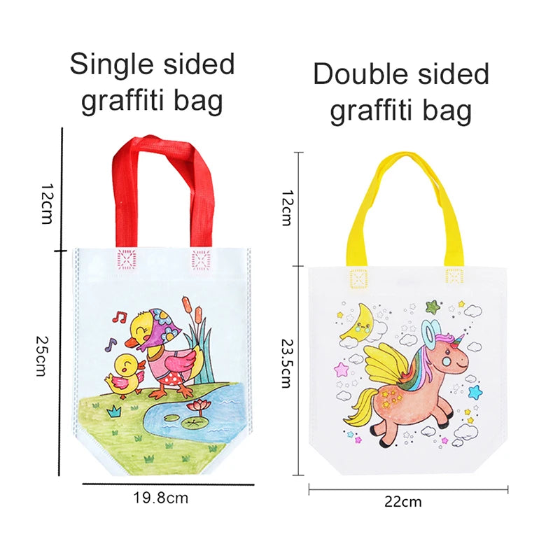 Crayons Painting Handbag
