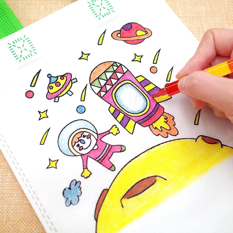 Crayons Painting Handbag