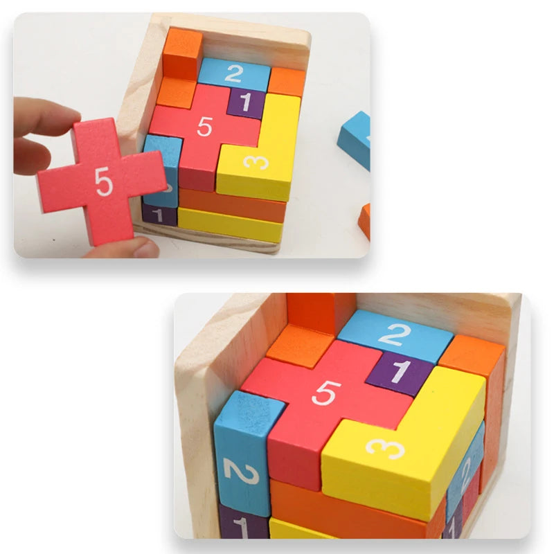 Colorful Wooden Blocks Puzzles