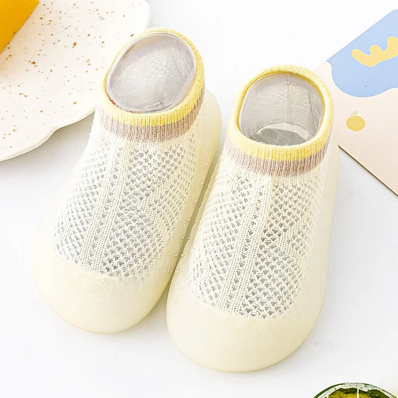 Summer Mesh Baby Socks with soft sole