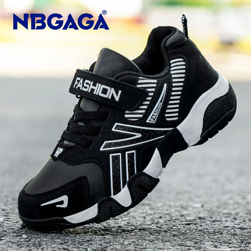 Children Sports Leather Sneakers