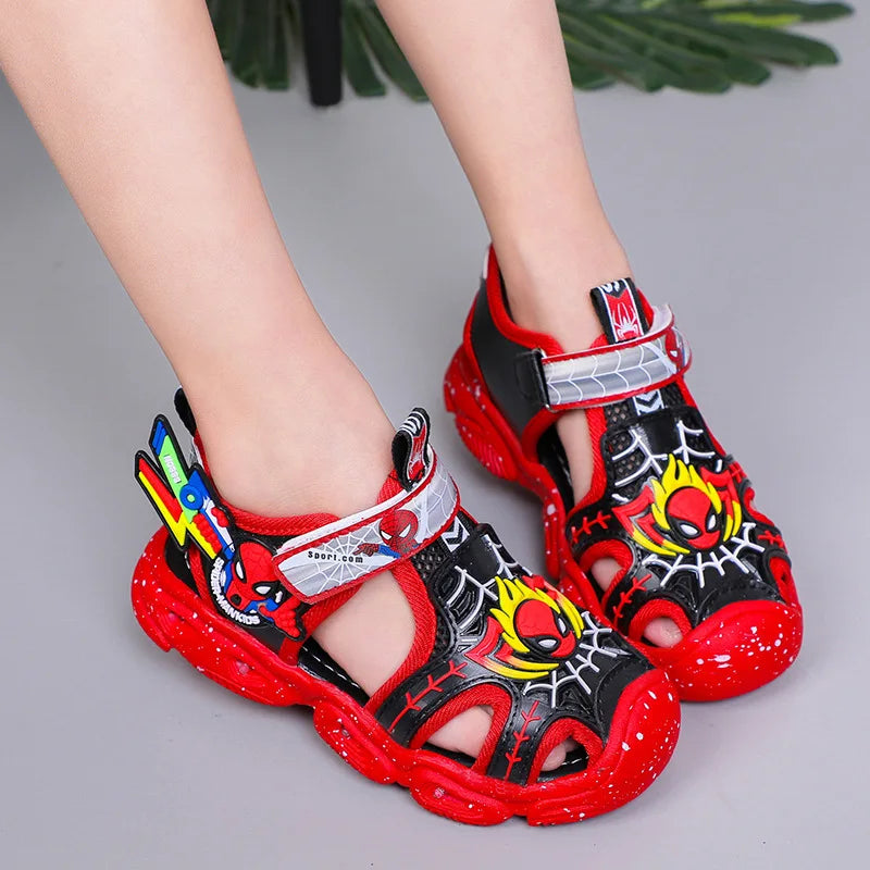 Kids Spiderman Sandals Soft Non-slip