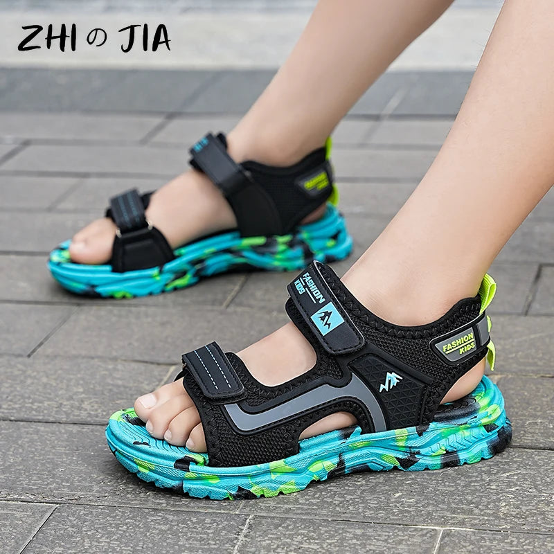 Hook Loop Camouflage Sandals