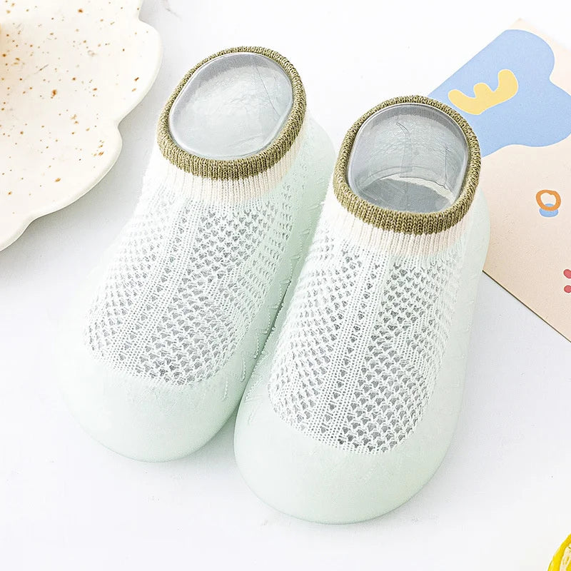 Summer Mesh Baby Socks with soft sole