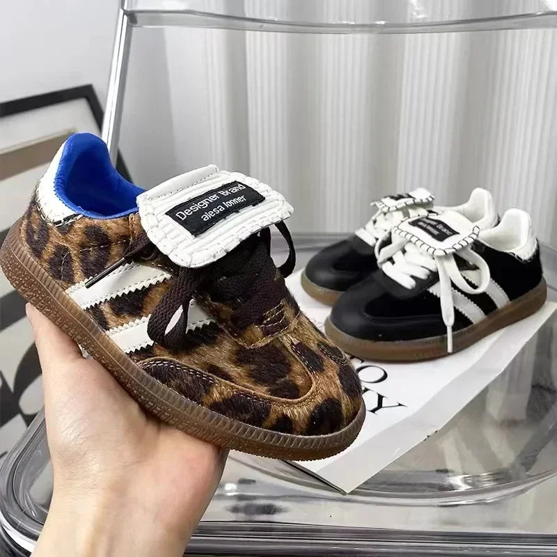 Children Genuine Leather Sneakers