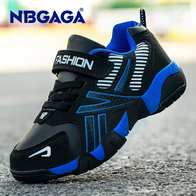 Children Sports Leather Sneakers