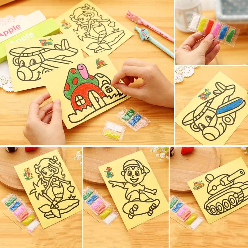DIY Sand Drawing Art Pictures