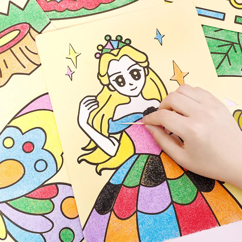 DIY Sand Drawing Art Pictures