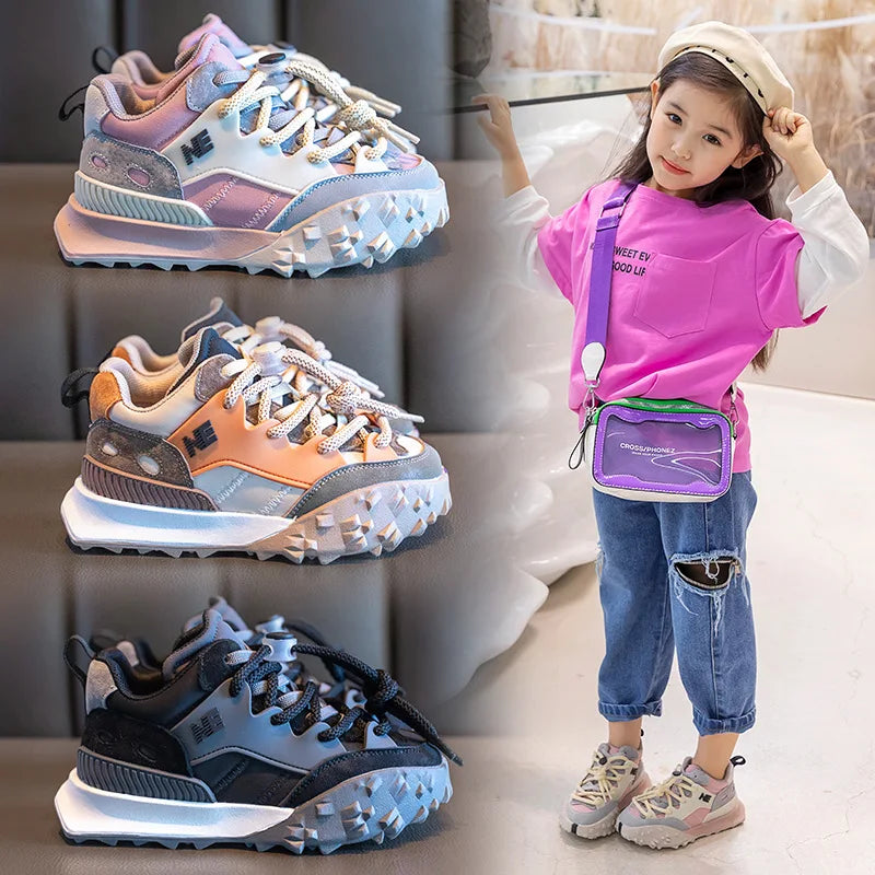 Children Casual Sneaker hole and loop