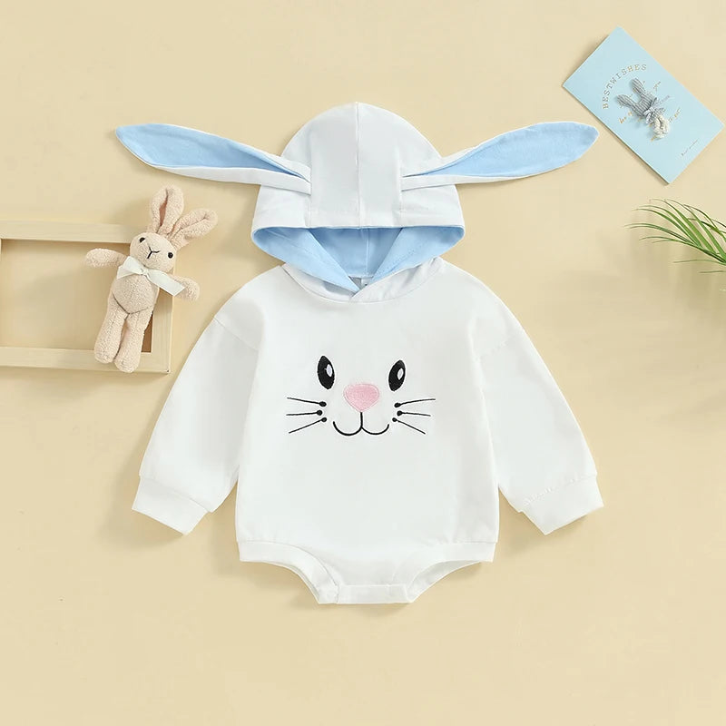 Easter Bunny Ear Long Sleeve Jumpsuit