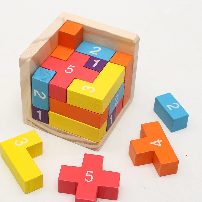 Colorful Wooden Blocks Puzzles