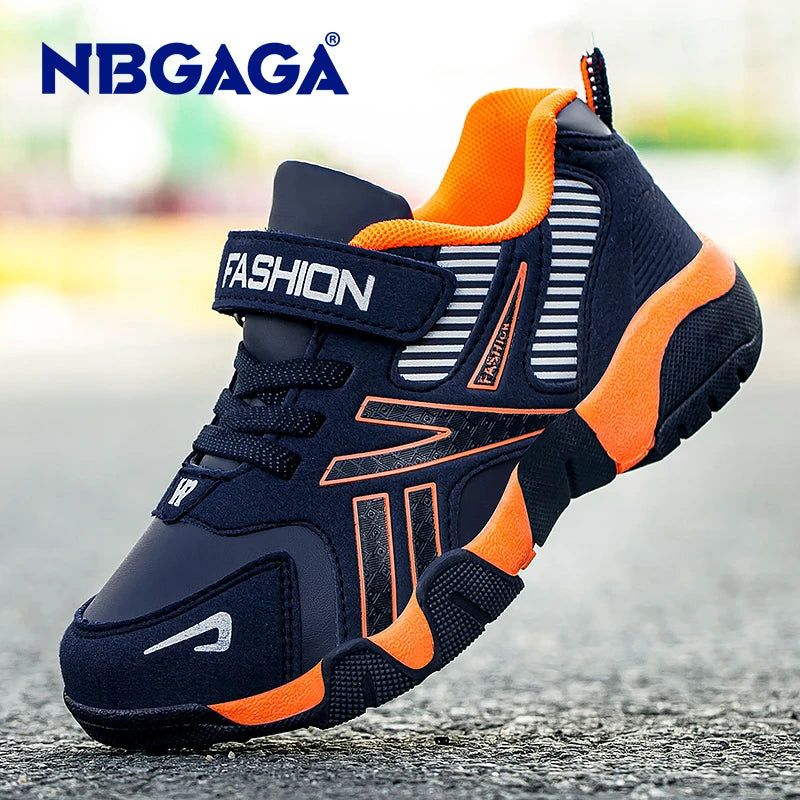 Children Sports Leather Sneakers