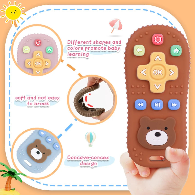 1Pc Remote Control Shape Teether