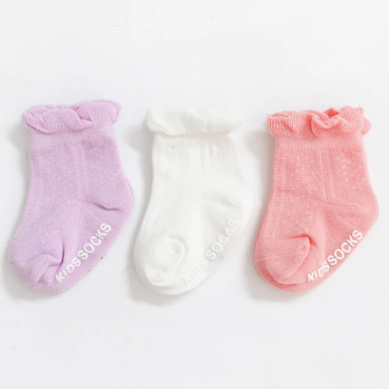 3Pair non-slip socks