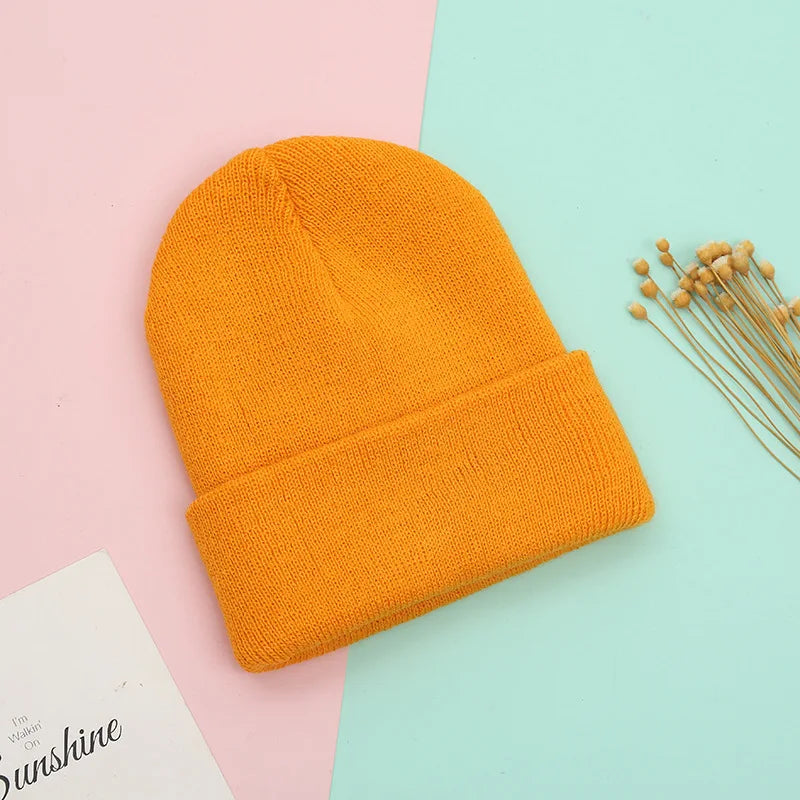 Kids solid colour beanie