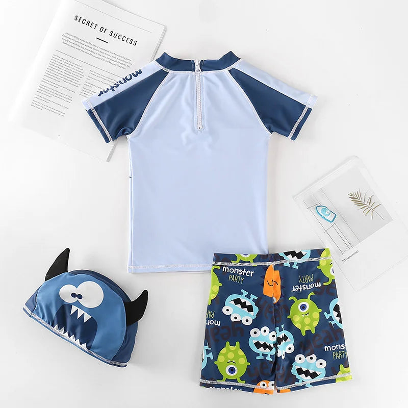 1~8 Boys Swimwear Three Pieces