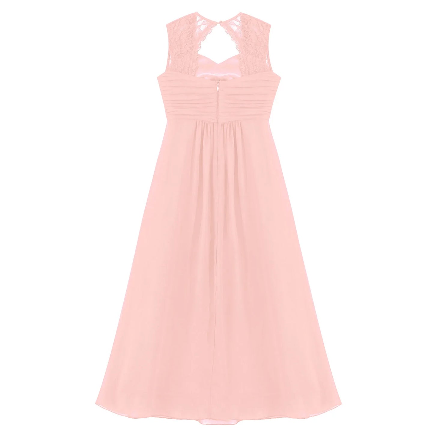 Kid Lace Chiffon Maxi Dress