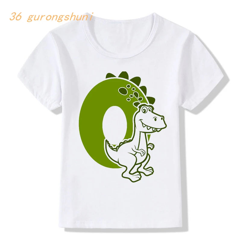 Birthday Number kids t shirt for boys