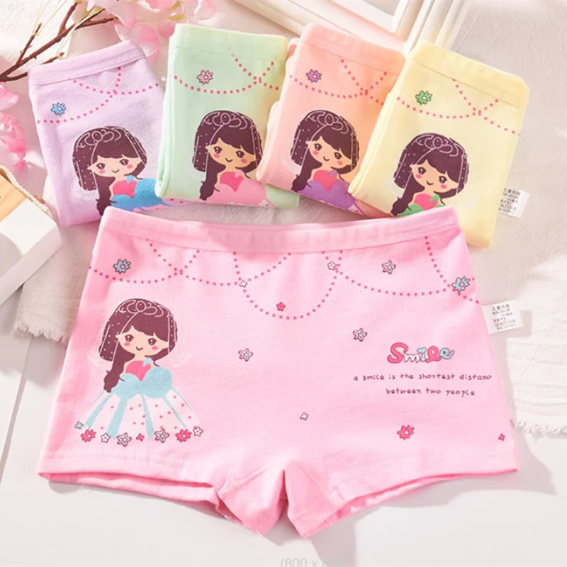 5Pcs Girls Cartoon Underpants