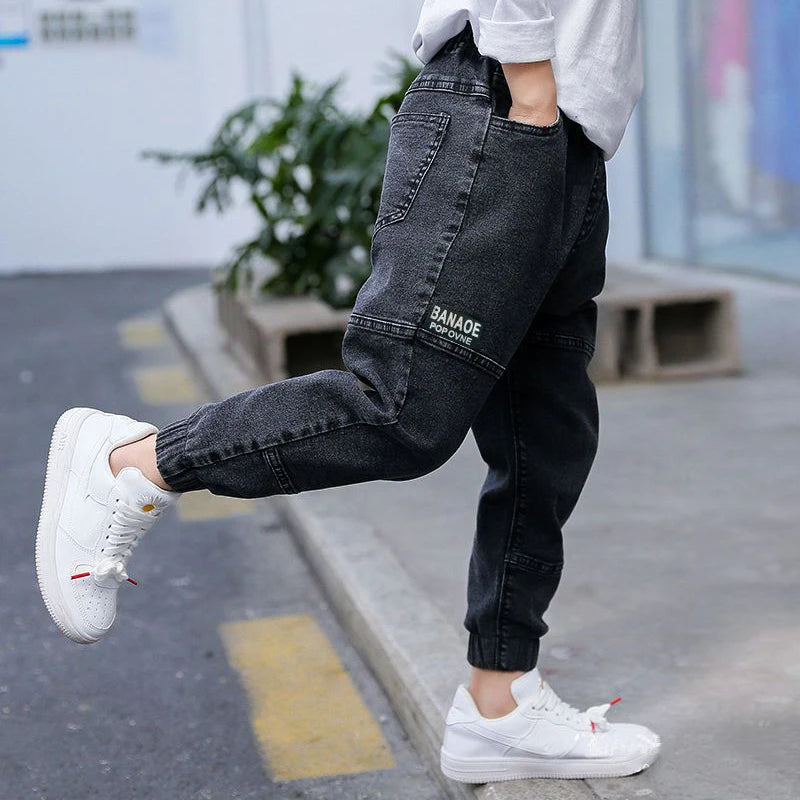 Boys casual elastic waist Jeans