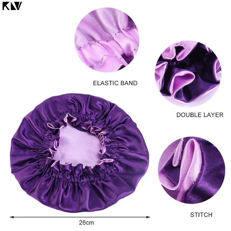 Silky Satin Bonnet Double Layer