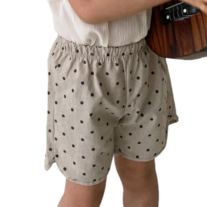 Boy Cotton And Linen Loose shorts