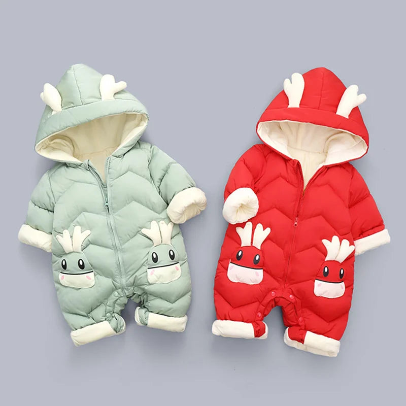 coat Winter Hooded mantle Jumpsuit