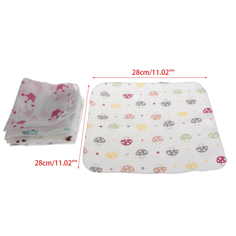 10pcs 28*28cm Two Layer towels