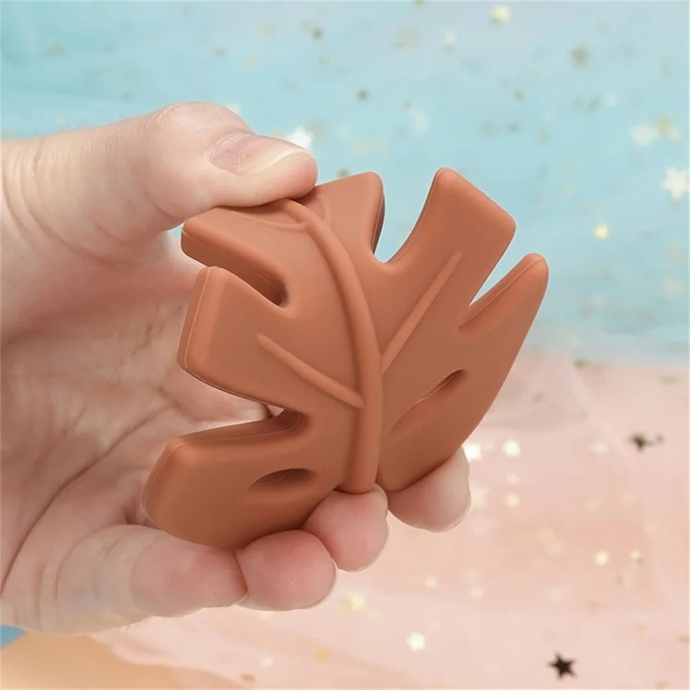 1PC Silicone Teether Leaf Shape