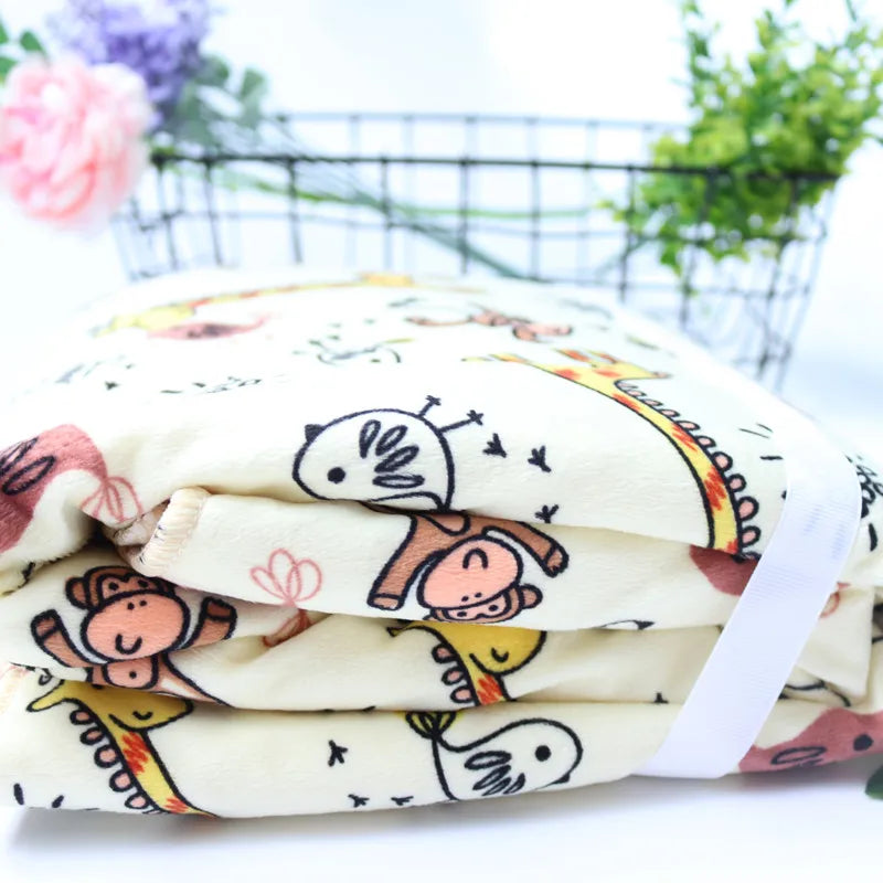 Double Layer Cartoon Fleece Blanket