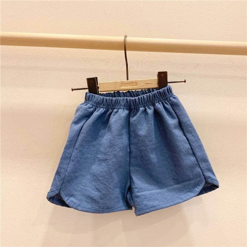 Boy Cotton And Linen Loose shorts