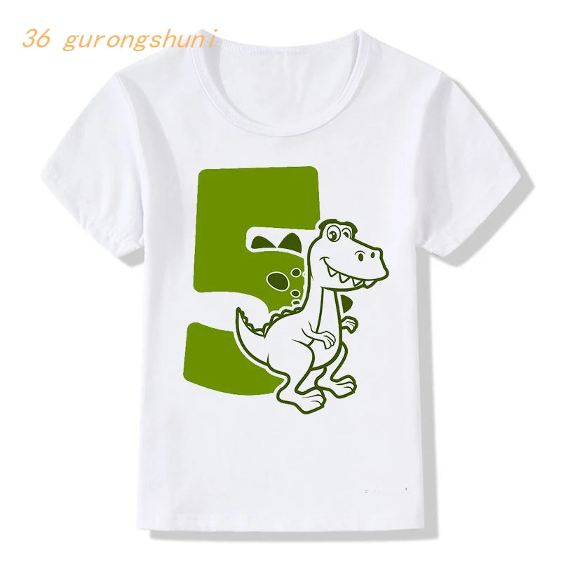 Birthday Number kids t shirt for boys