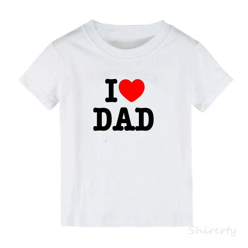 I Love Mom/Dad Kids tshirts