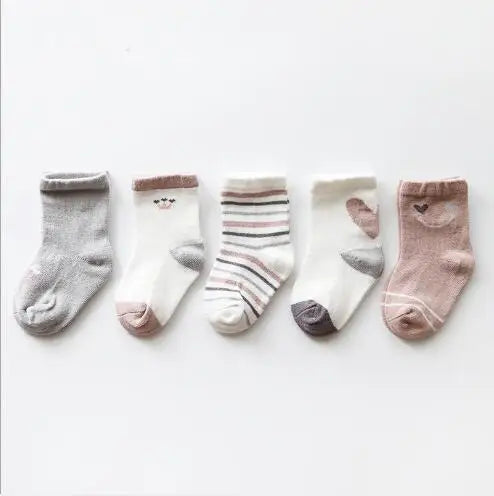 5Pairs/ baby tube socks