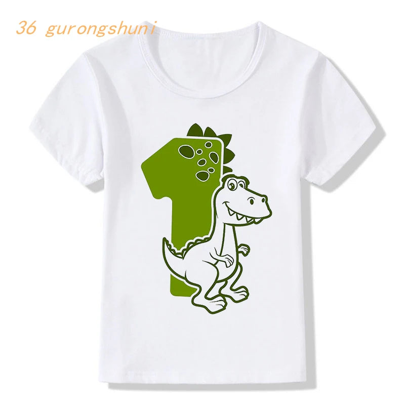 Birthday Number kids t shirt for boys