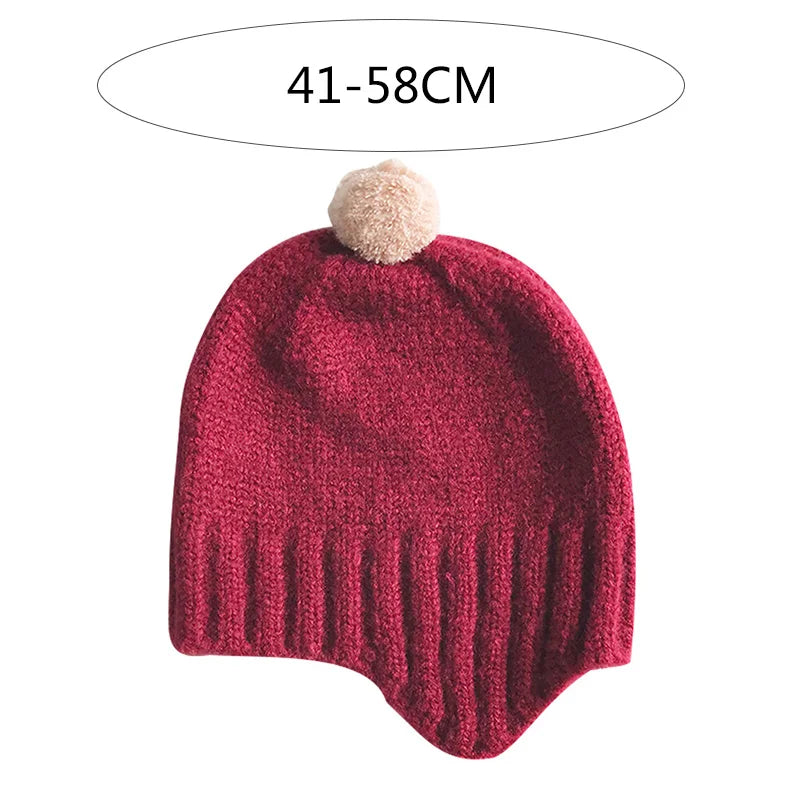 Cute Baby Knitted Pompom Cap